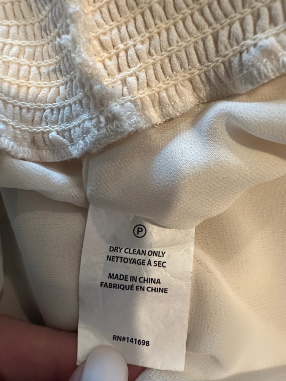 Ramy‎ Brook “Sunny” Halter Smocked Waist Sleeveless Cream Blouse New! - Picture 11 of 11